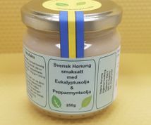 Honung smaksatt med eukalyptusolja & pepparmyntsolja 